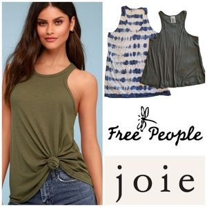 (2) Free People Joie Racerback Tank Tops! Size Small